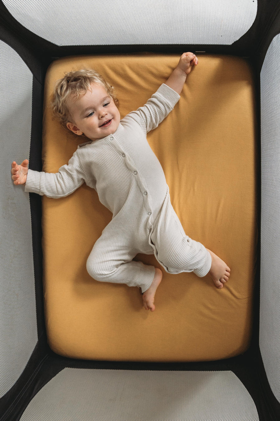 Folded Joey + Joan playard sheets
