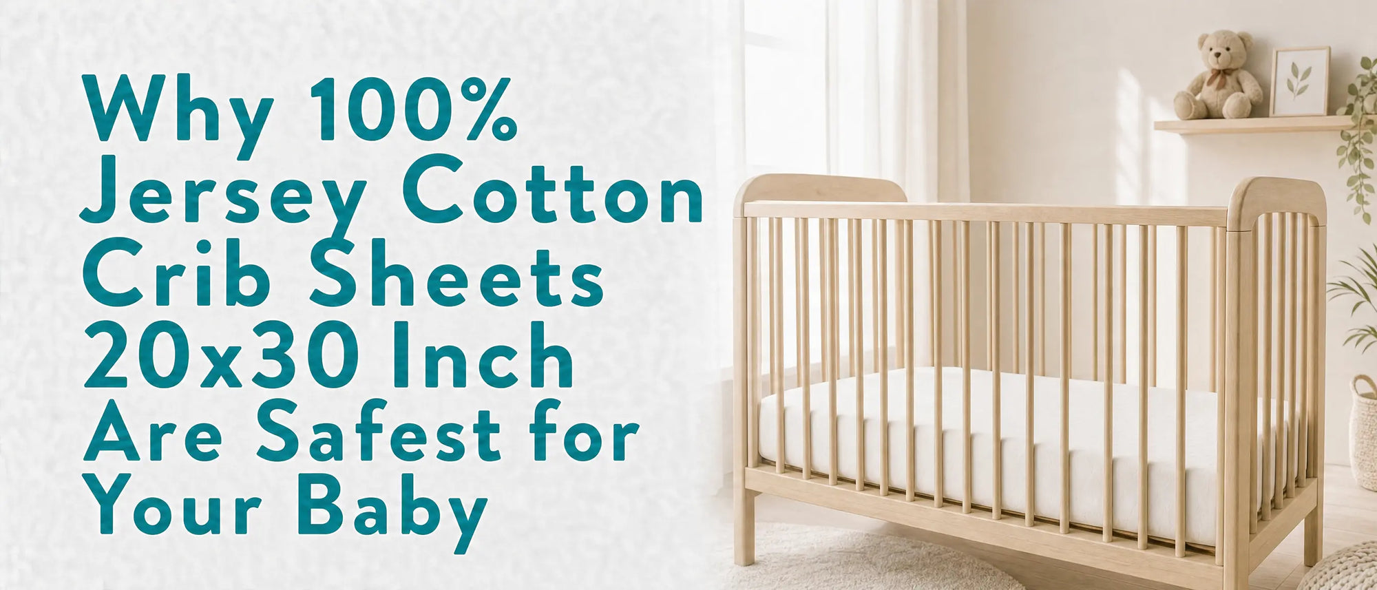 Why 100% Jersey Cotton Crib Sheets Are Safest for Your Baby's 20x30 Inch Mattress