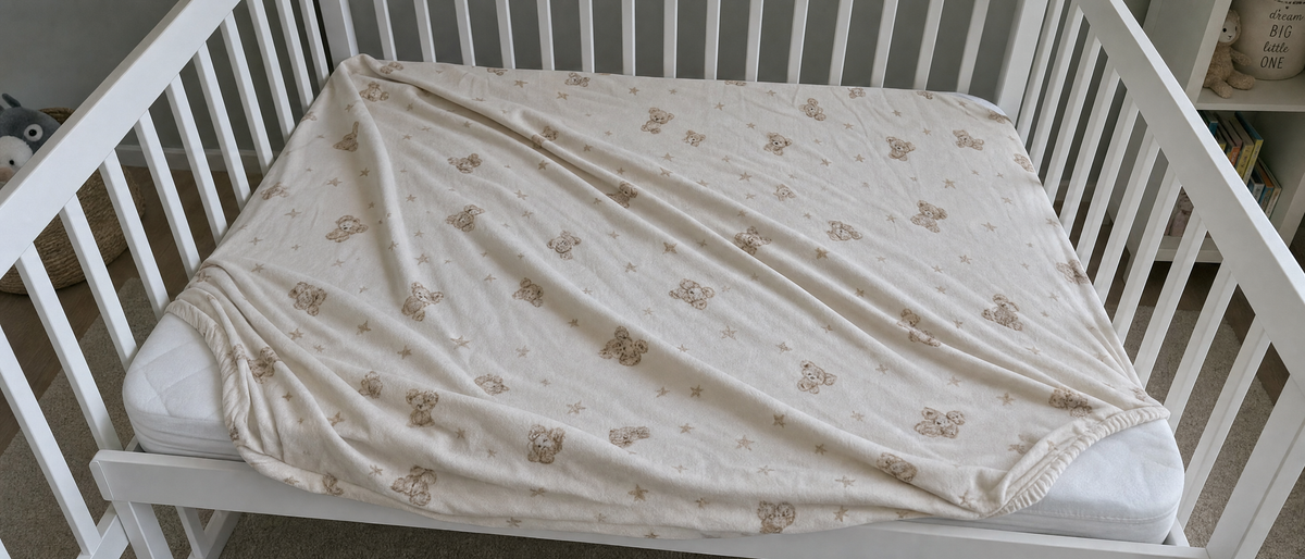 An image showing ill-fitted crib sheet