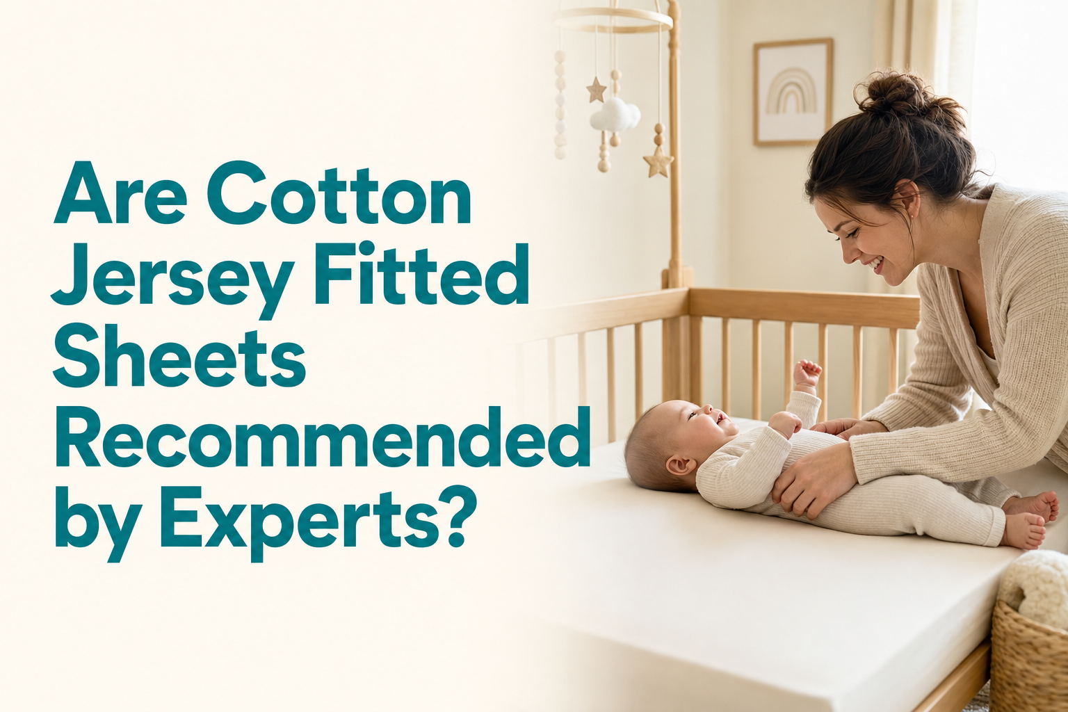 Are cotton jersey fitted sheets recommended by parenting experts?