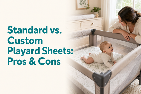 Pros and cons of standard fit vs custom fit playard sheets