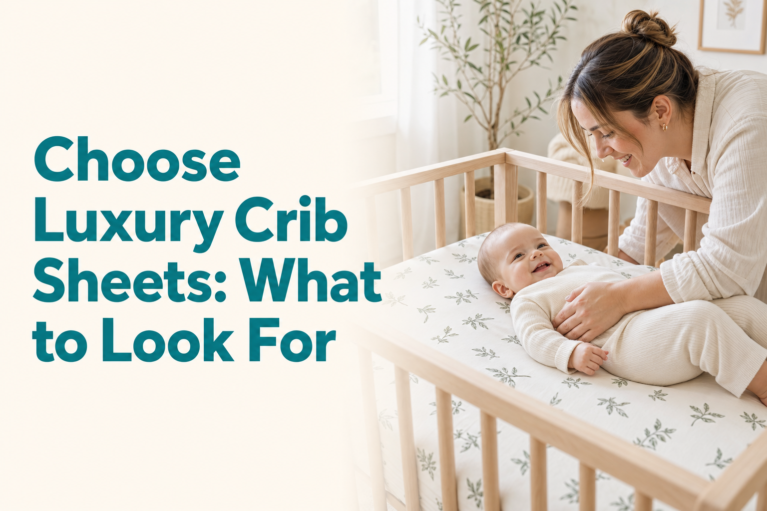 What crib sheets should I choose if I want a luxurious feel?