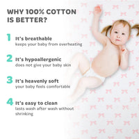 Fitted Sheets for Baby Bjorn Cradle (14 x 29 inch) – Light + Dark Sage (2 Pack)
