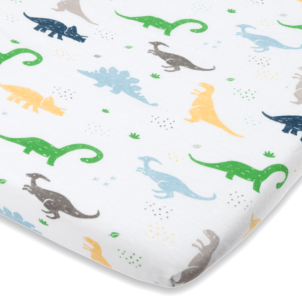 Copy of Cotton Jersey Bassinet Fitted Sheets – Dinosaurs