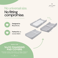 Cotton Jersey Changing Pad Covers (16 x 32 inch) - (2 Pack)