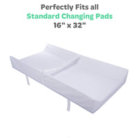Changing Pad Covers for Baby Diaper Changing Table Pad (16x32 inch) – Grey White Elephant, Star, Cloud, Moon, Owl (2 Pack)
