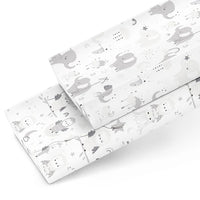 Cotton Jersey Changing Pad Covers (16 x 32 inch) - Stripes and Lamb (2 Pack) (Copy)