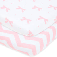 Fitted Sheets for Graco Pack n Play Playard Crib and Other (27 x 39 Inch) Playpen Mattress – (2 Pack)