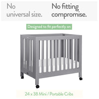 Waterproof Mattress Pad Cover for Mini Cribs (24 x 38 inch) - 2 Pack
