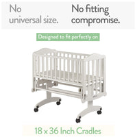 Fitted Sheets for Cradles (18 x 36 inch)  – Beige + Rusty Brown (2 Pack)