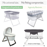 Fitted Sheets for Baby Bjorn Cradle (14 x 29 inch) - Farm Animals (2 Pack)