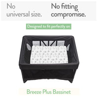 Fitted Sheets for 4moms Breeze Plus Bassinet 1045  (23 x 29 inch) – Dusty Blue + Navy (2 Pack)