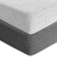Cotton Jersey Fitted Sheets for Standard Cribs and Toddler Beds (28 x 52 inch)  – Heather Grey (2 Pack)
