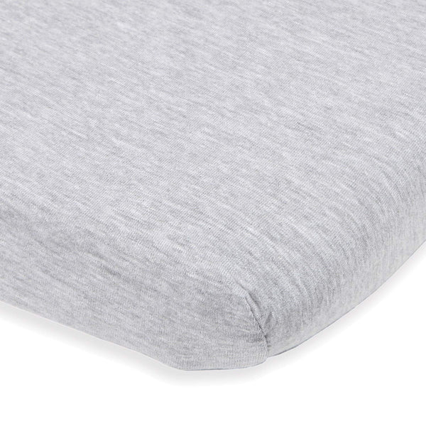 Fitted Sheets for 4moms Breeze Plus Playard & Breeze Go Playard – 30 x 43 Inch Mattress – Heather Grey (2 Pack)