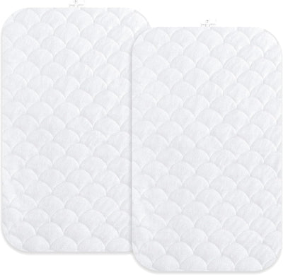 Waterproof Mattress Pad Cover for Baby Delight Beside Me Dreamer Bassinet (21 x 33 inch) – 2 Pack