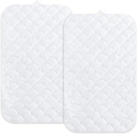 Waterproof Mattress Pad Cover for ANGELBLISS Baby Bassinet (21 x 33 inch) - 2 Pack