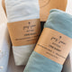 Cotton Jersey Fitted Sheets for Standard Cribs and Toddler Beds (28 x 52 inch)  – Light + Dark Sage Green (2 Pack)