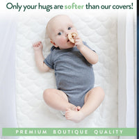 Waterproof Mattress Pad Cover for Chicco Lullago Anywhere (14 x 30 inch) - 2 Pack