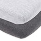 Fitted Sheets for Baby Bjorn Travel Crib Light (24 x 42 Inch) - Heather Grey (2 Pack)