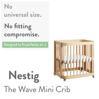 Fitted Sheets for Nestig Mini Crib (20 x 30 inch)  - Grey Elephants & Owls (2 Pack)