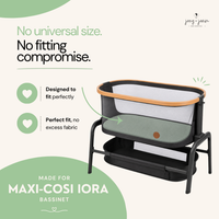 Fitted Sheets for Maxi COSI Iora Bedside Bassinet (33 x 20 Inch) – (2 Pack)