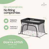 Fitted Travel Crib Sheets for Guava Lotus, Travel Crib Light Playard – Farm Animals (2 Pack)