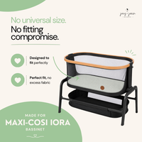 Fitted Sheets for Maxi COSI Iora Bedside Bassinet (33 x 20 Inch) – (2 Pack)