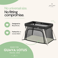 Fitted Sheets for Guava Lotus Travel Crib 24 x 42 Inch Travel Light Playard Mattress – Light + Dark Sage Green (2 Pack)