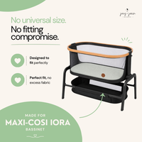 Fitted Sheets for Maxi-Cosi Iora Bedside Bassinet – 2 Pack