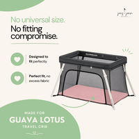 Fitted Sheets for Guava Lotus Travel Crib 24 x 42 Inch Travel Light Playard Mattress – Muted Pink + Soft Pink (2 Pack)