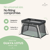 Fitted Sheets for Guava Lotus Travel Crib 24 x 42 Inch Travel Light Playard Mattress – Light + Dark Sage Green (2 Pack)