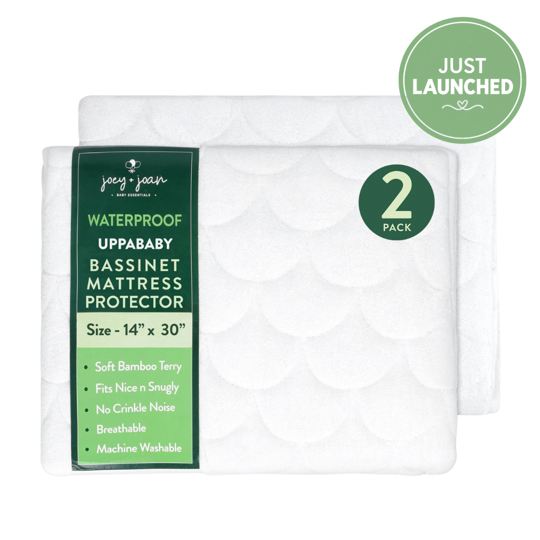 Waterproof Mattress Pad Cover for Chicco Lullago Anywhere (14 x 30 inch) - 2 Pack