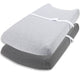 Cotton Jersey Changing Pad Covers (16 x 32 inch) - Heather Grey (2 Pack)