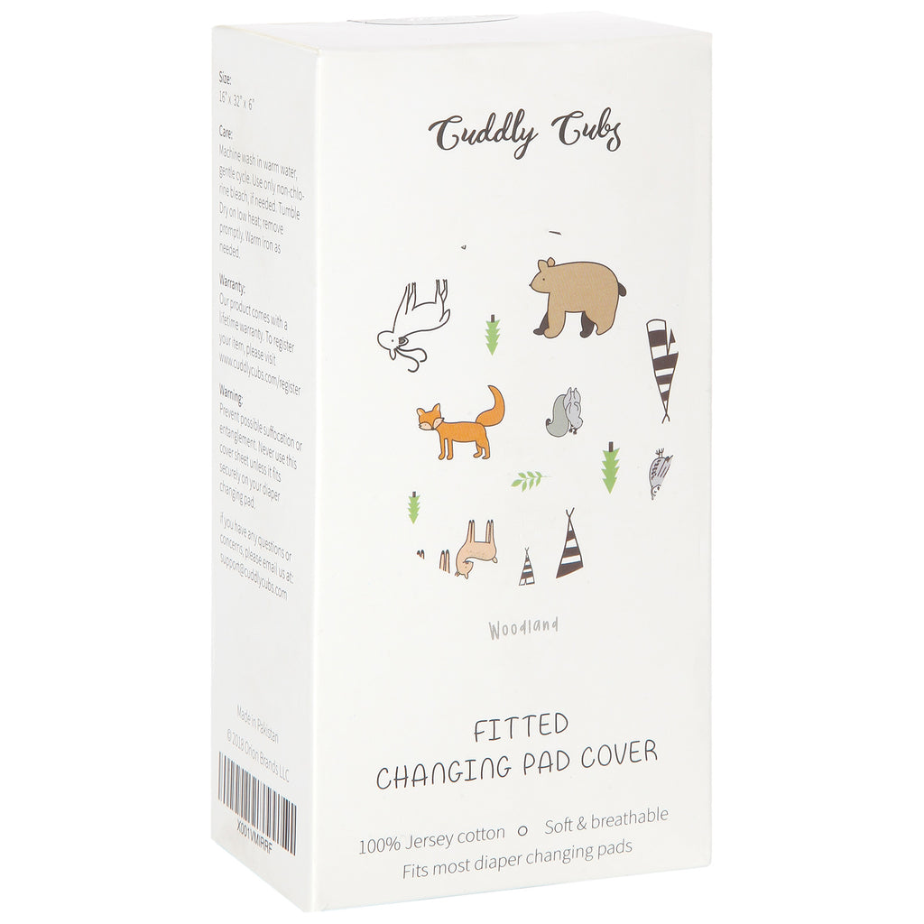Cotton Jersey Changing Pad Covers – Woodlands