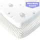 Fitted Sheets for Mika Micky Bedside Sleeper Bassinet(19 x 32 inch) - Stripes & Lamb (2 Pack)