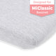 Fitted Sheets for MiClassic All mesh 2in1 Stationary & Rock Bassinet (21 x 36 inch) – Heather Grey, Light (2 Pack)