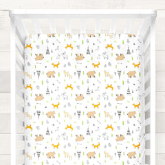 Cotton Jersey Fitted Crib Sheets, – Woodlands