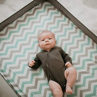 Fitted Sheets for Graco Pack n Play Playards (24 x 38 inch) - Grey Elephants & Chevron (2 Pack)