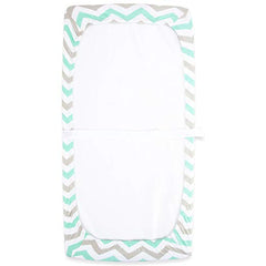 Cotton Jersey Changing Pad Covers, 2 Pack – Elephants & Chevron