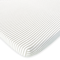 Fitted Sheets for Graco Pack n Play Playards (24 x 38 inch) - Stripes and Lamb (2 Pack)