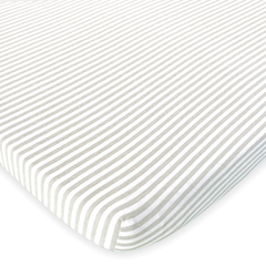 Cotton Jersey Bassinet Fitted Sheets, 2 Pack – Stripes & Lamb